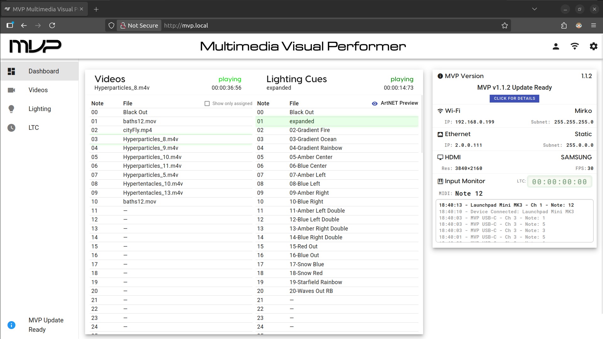 MVP - Multimedia Visual Performer